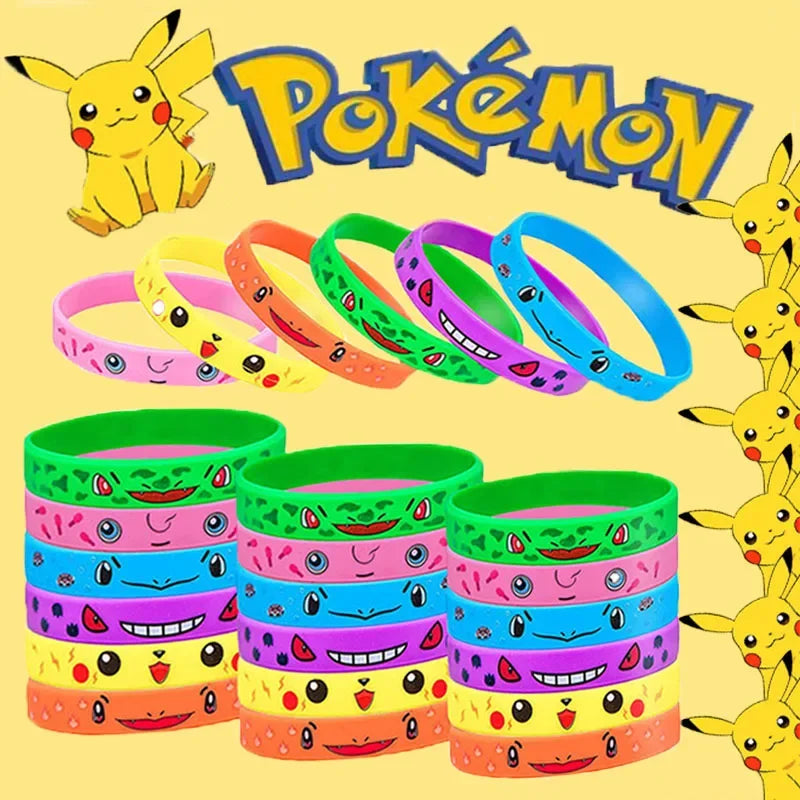 Pokémon Silicone Bracelets – 12pcs Party Pack