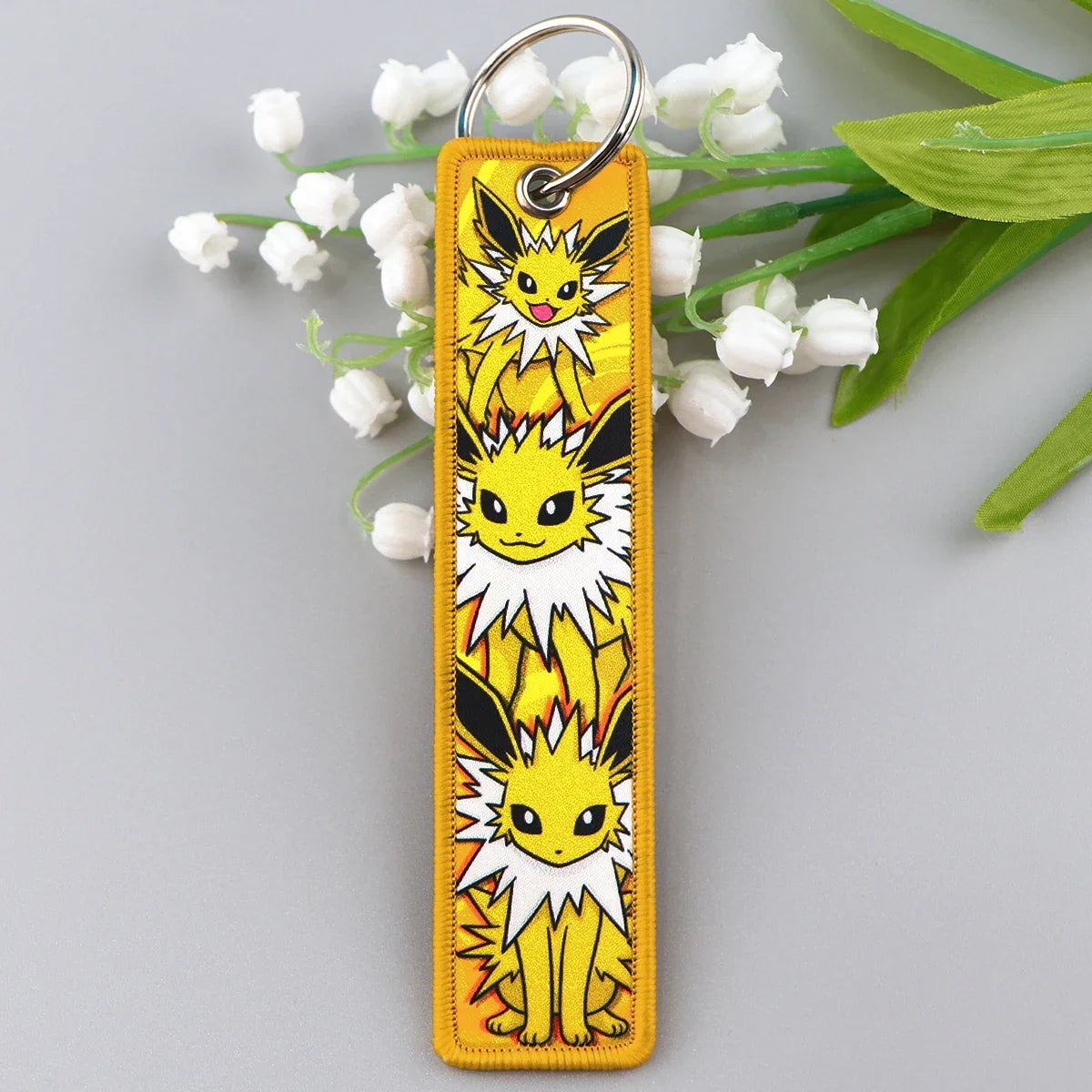 Pokémon Embroidered Keychain Cute Character Charm - Image 2