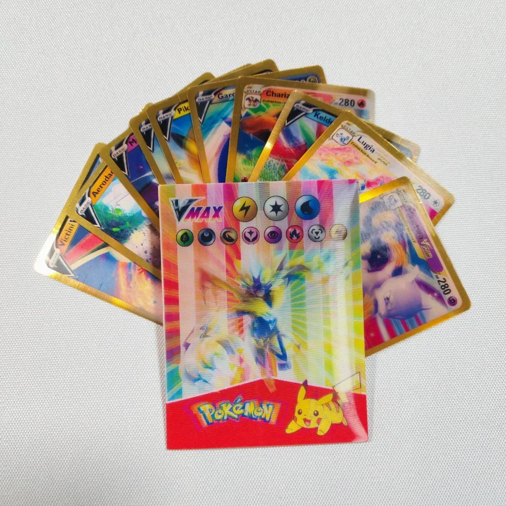 Pokémon Rainbow Holo Card Set 2024 – 60pcs VMAX, GX, EX - Image 10