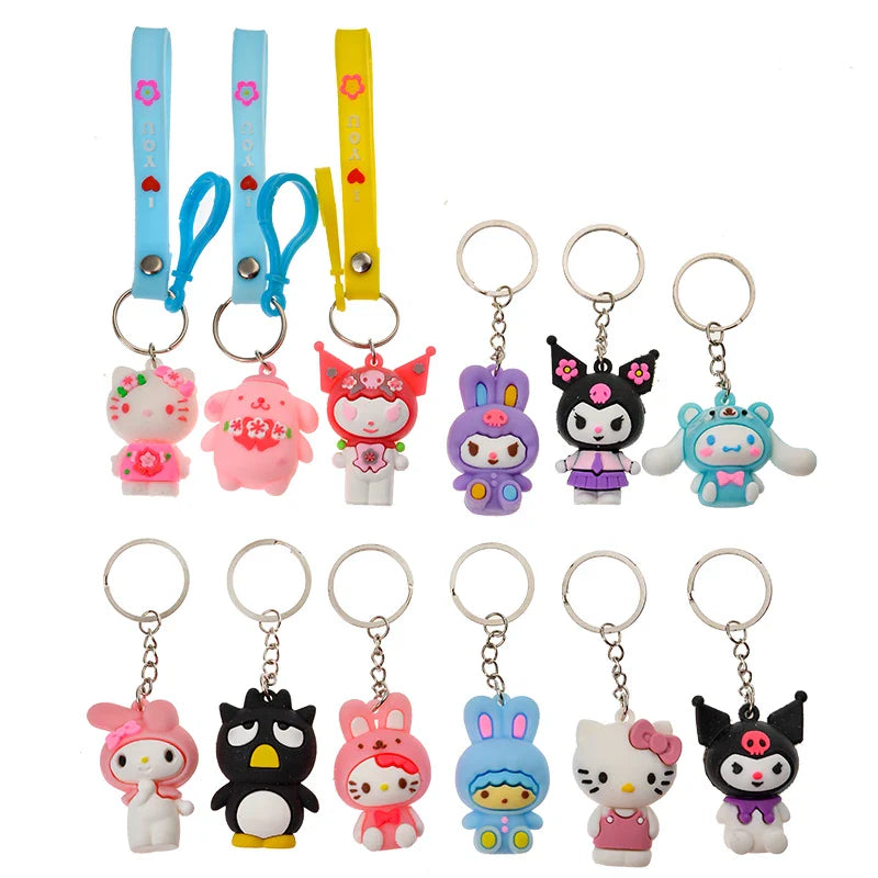 24Pcs Anime Keychain Collection – Cute & Colorful Charms - Image 6