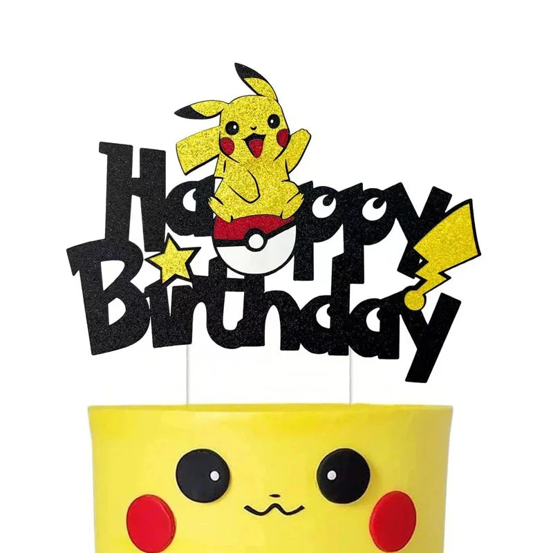 Pokémon Birthday Party Cake Topper Decoration Set - Image 2