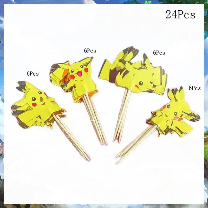 Pokémon Birthday Party Cake Topper Decoration Set - Image 10