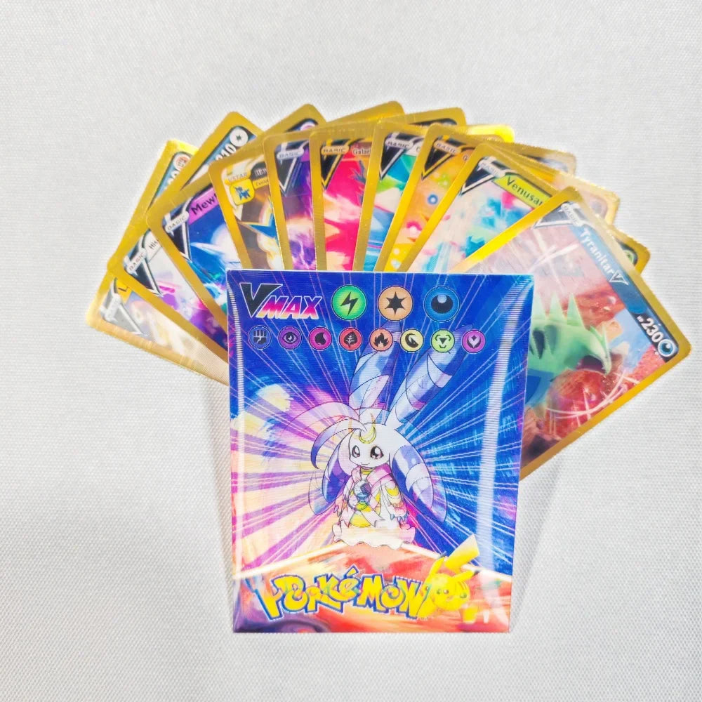 Pokémon Rainbow Holo Card Set 2024 – 60pcs VMAX, GX, EX - Image 11