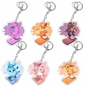 Pokémon Eeveelution Acrylic Character Keychain Set
