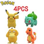 Pokémon Pikachu 4pcs Figure Set – Cake & Car Decor