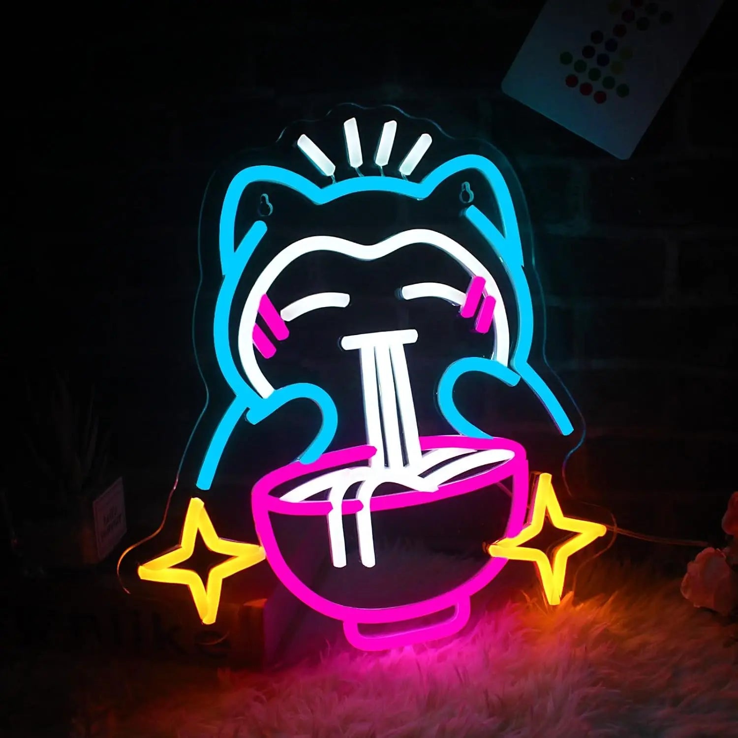 Pokémon Ramen Neon Light – Cute Bear LED - Image 2