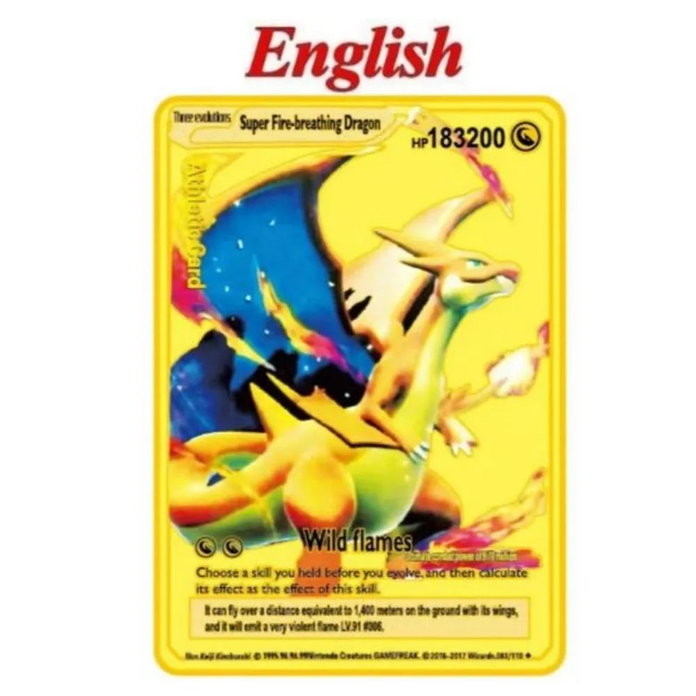 Charizard GX VMAX Gold Metal Card - Image 3