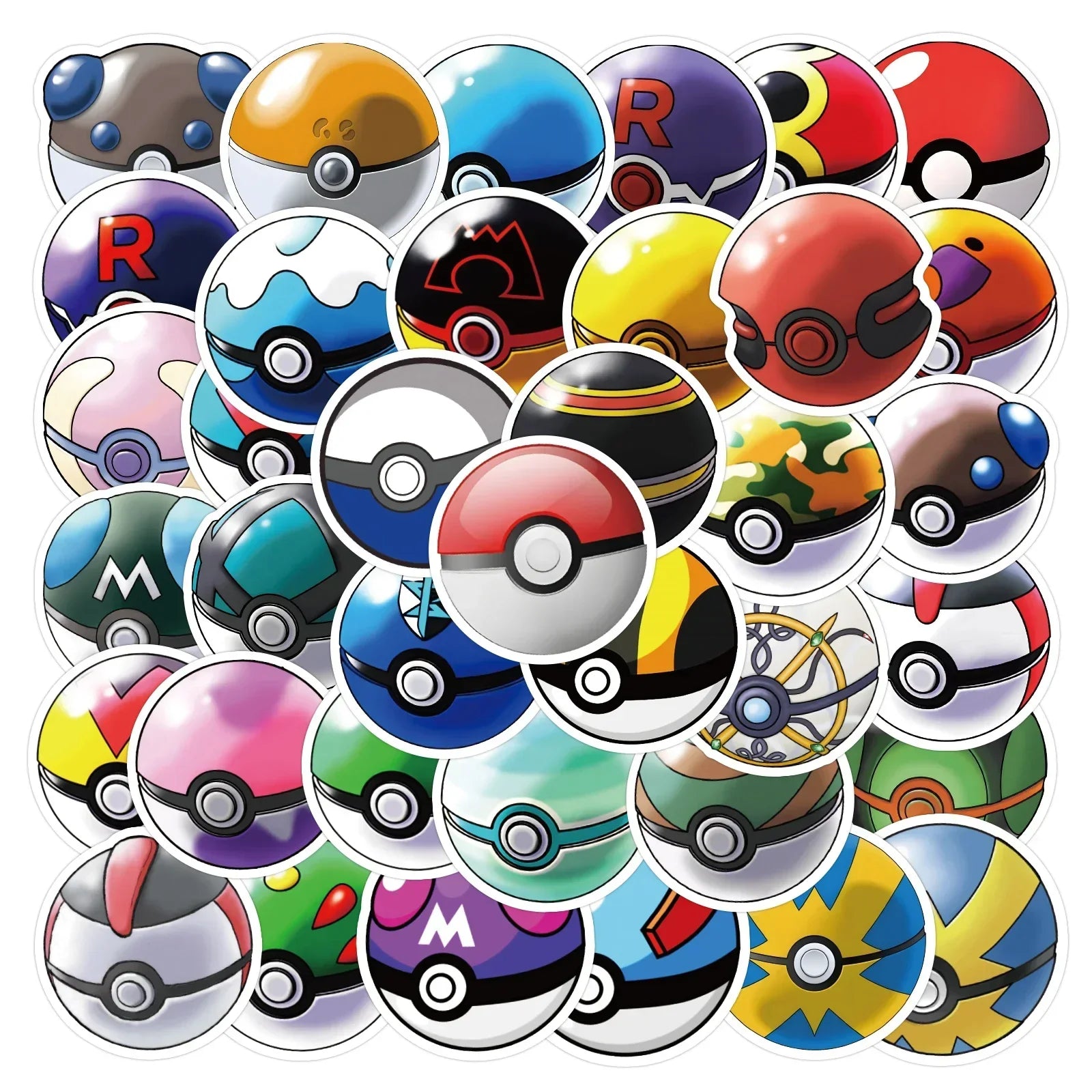 Neon Pokémon Waterproof Anime Sticker Decal Set - Image 10