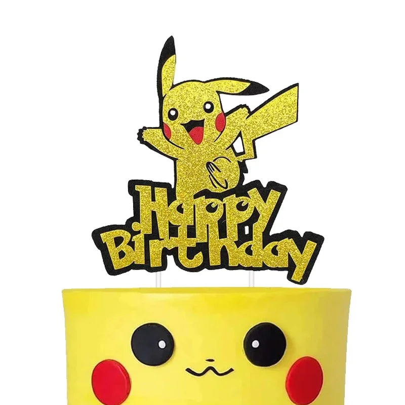 Pokémon Birthday Party Cake Topper Decoration Set - Image 4